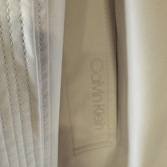 Calvin Klein Beige Trench Coat Size XXL - Picture 5 of 9